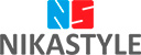 Nikastyle черно-белое лого