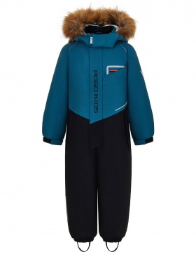 PogoKids, зимний комбинезон W25_PG-88231-3 (бирюзовый-черный)