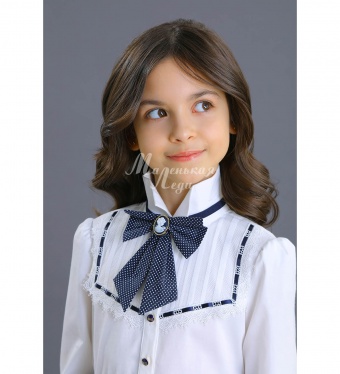 Школьная Блузка для девочки 2162-520-ВХБПЭ (молочная)