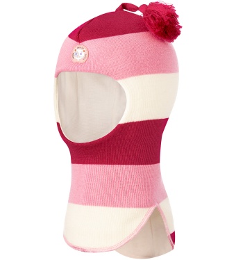 Teyno, Зимний шлем для девочки 1210К3 (малиновый, розовый, молочный)