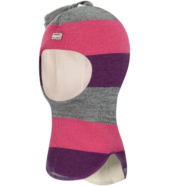 Teyno, Зимний шлем для девочки 1211 (розовый, фиолет, серый)