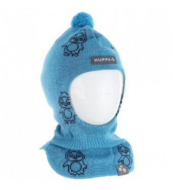 Huppa, зимний шлем KELDA 8512BW14-076 голубой с пингвинами