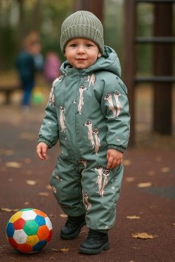 PogoKids, демисезонный комбинезон PG88301-4 (хаки, сурикаты)