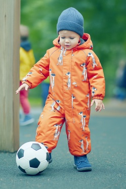 PogoKids, демисезонный комбинезон PG88301-7 (оранжевый, сурикаты)