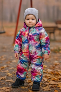 Комбинезон демисезонный Huppa DEIRO 3 36290304-33099 (разноцветный, принт)