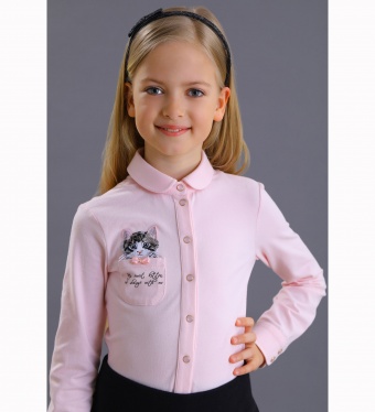 Школьная Блузка для девочки FSL-252/1-521 (розовая)