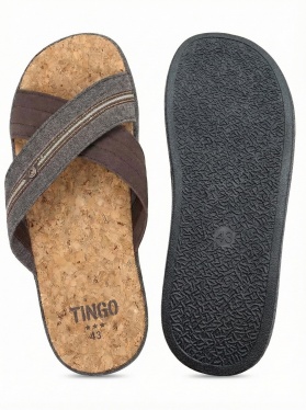 TinGo, Мужские тапочки с анатомической стелькой Тапочки HM2876 (коричневый)