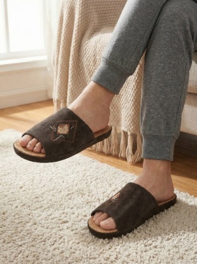 TinGo, Мужские тапочки с анатомической стелькой Тапочки HM2879 (коричневый)