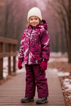 Комплект демисезонный HUPPA REX 45080014-34034 (бургундия, принт)