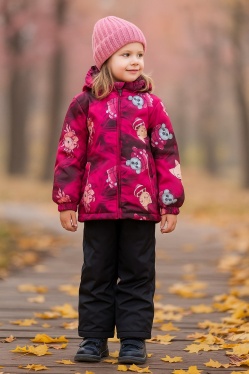 Комплект демисезонный HUPPA YONNE 41260014-33034 (бургунди, принт)