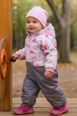 Комбинезон демисезонный Kerry CISSY K25006-1250 (нежно-розовый, принт)