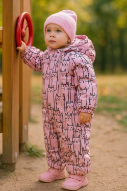 Комбинезон демисезонный Kerry HAPPY K25003-1700 (розовый)