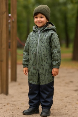 Комбинезон демисезонный Kerry TIMO K25017-3300 (хаки, принт)