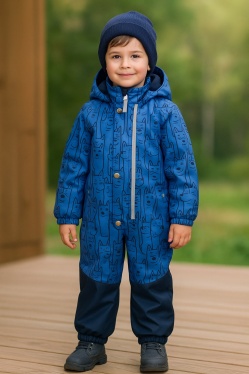 Комбинезон демисезонный Kerry TIMO K25017-6780 (синий, принт)