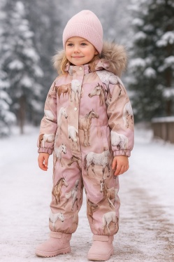 Комбинезон зимний Molo Polaris Fur 5W24N204-9109 (лошади)