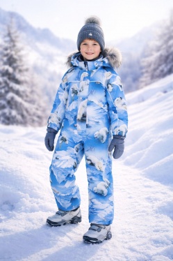 Комбинезон зимний Molo Polaris Fur 5W24N204-9111 (белые медведи)