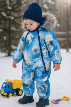 Комбинезон зимний Molo Pyxis Fur 5W24N104-9111 (Polar Bear Joy)