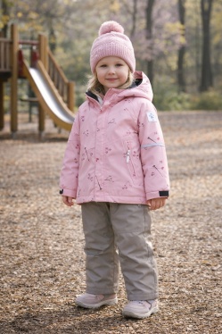 PogoKids, демисезонный комплект PG88268-15 (нежно-розовый, серый)