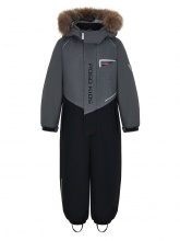 PogoKids, зимний комбинезон W25_PG-88231-2 (серый-черный)