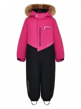 PogoKids, зимний комбинезон W25_PG-88231-4 (фуксия-черный)