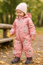 PogoKids, демисезонный комбинезон PG88301-8 (пудра, сурикаты)