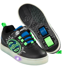 кроссовки на роликах heelys с подсветкой для мальчика