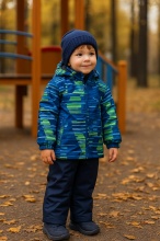 Комплект демисезонный HUPPA YOKO 41190014-32035 (синий, принт)