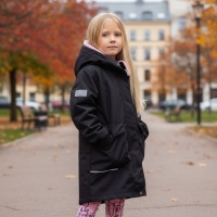 Парка демисезонная Kerry ANN 25027-042 (черная)