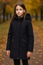 Куртка-парка демисезонная Kerry MAY K25066-042 (черная)