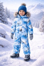 Комбинезон зимний Molo Polaris Fur 5W24N204-9111 (белые медведи)