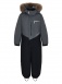 PogoKids, зимний комбинезон W25_PG-88231-2 (серый-черный)
