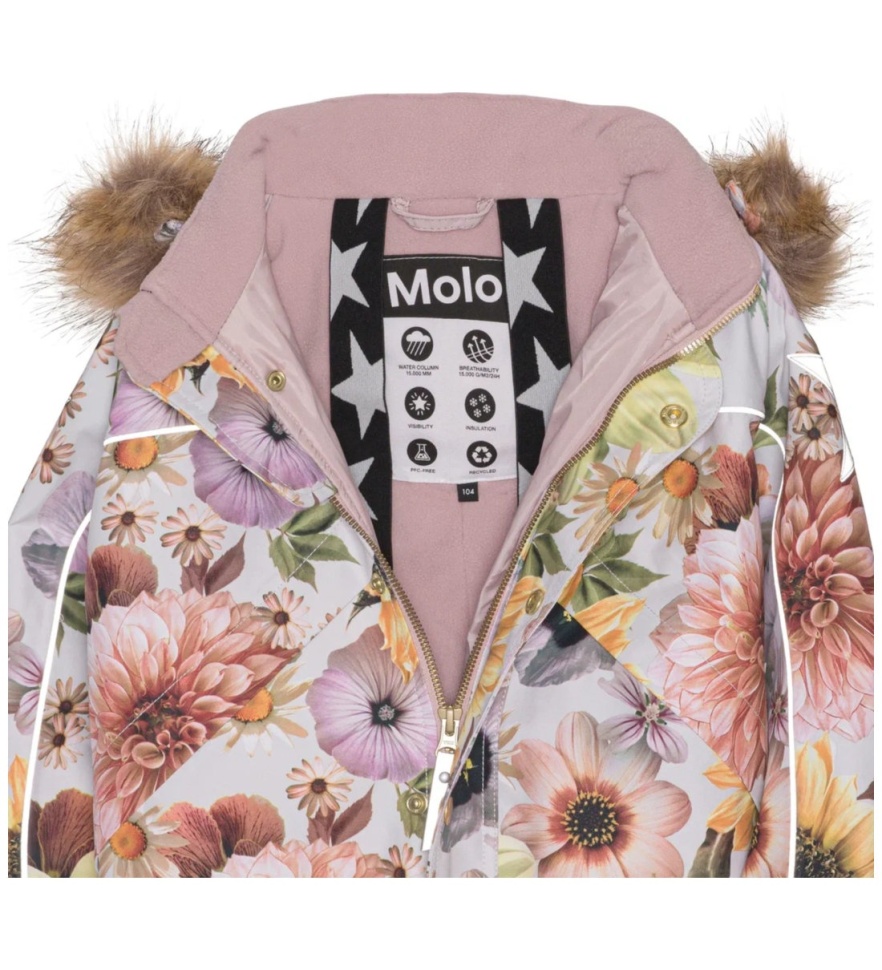 Комбинезон зимний Molo Polaris Fur 5W23N204-6855 (Retro Flowers)