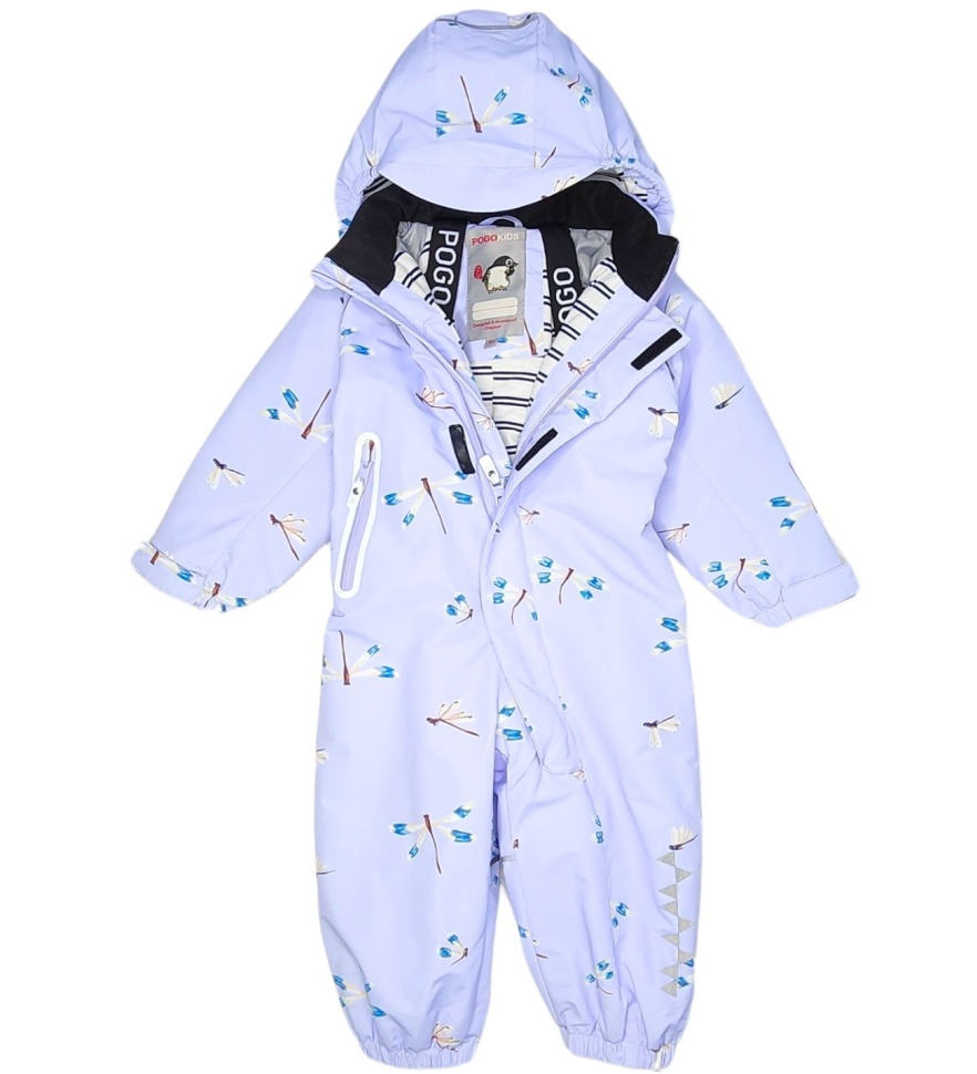 Комбинезон демисезонный PogoKids PG88267-8 (фиолет, стрекоза)