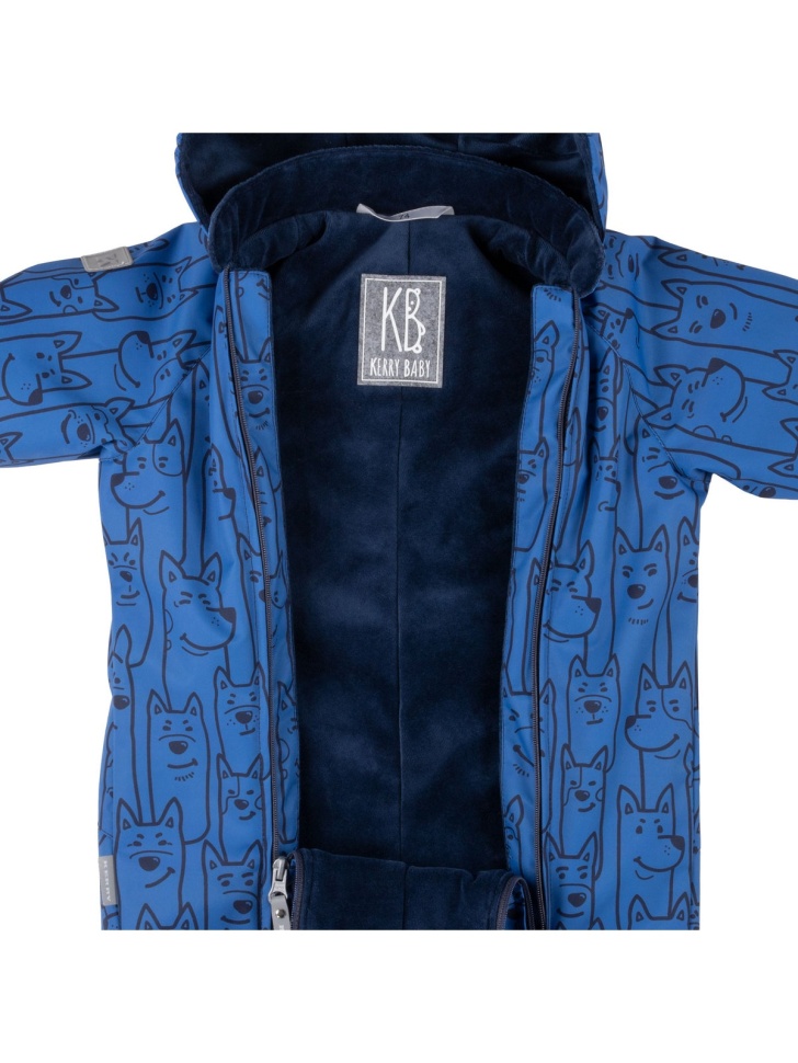 Комбинезон демисезонный Kerry HAPPY K25003-6780 (синий, принт)