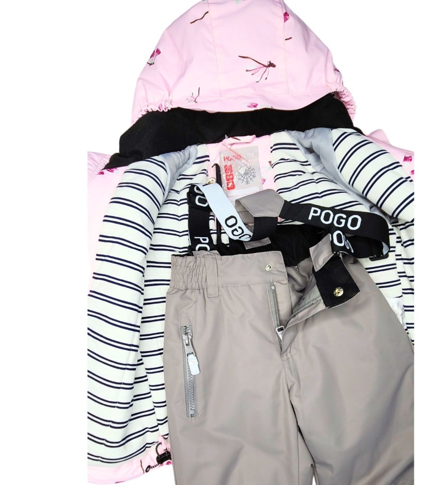 Комплект демисезонный PogoKids PG88268-15 (нежно-розовый, серый)