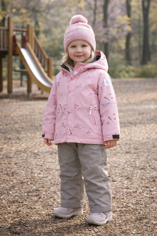 Комплект демисезонный PogoKids PG88268-15 (нежно-розовый, серый)