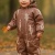Комбинезон демисезонный PogoKids PG88301-5 (кофе, сурикаты)