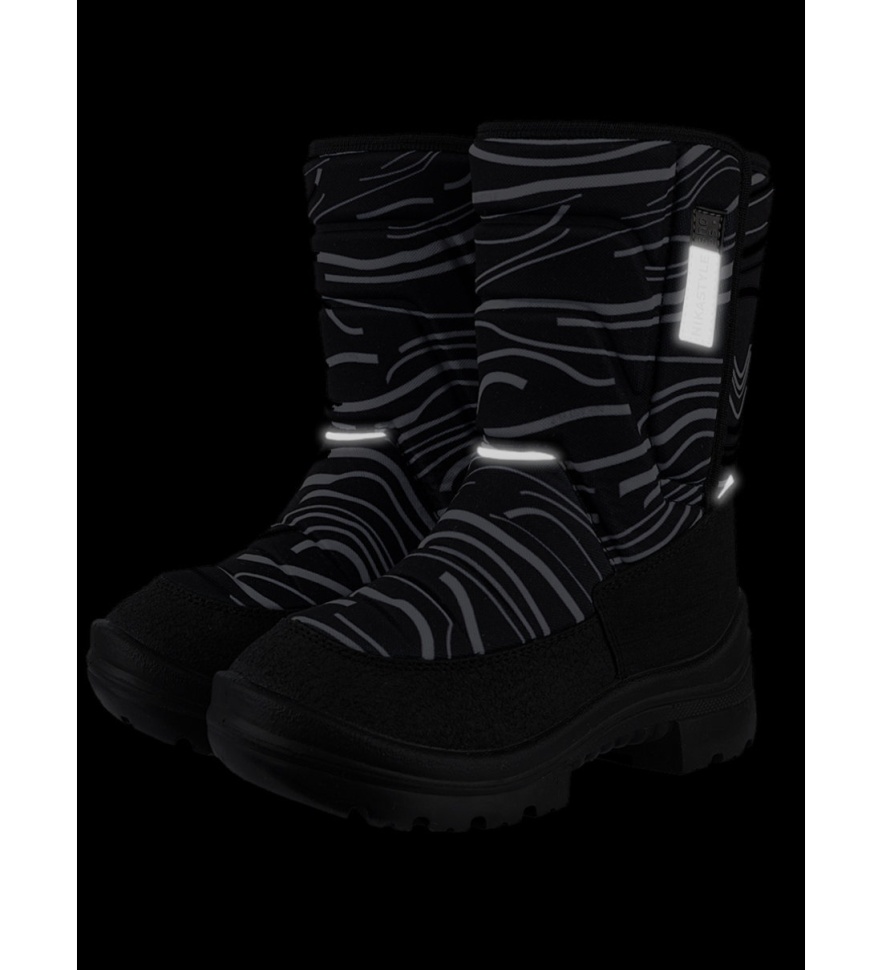 Сапоги-Валенки зимние NikaStyle 16з4322 (черный/белый)