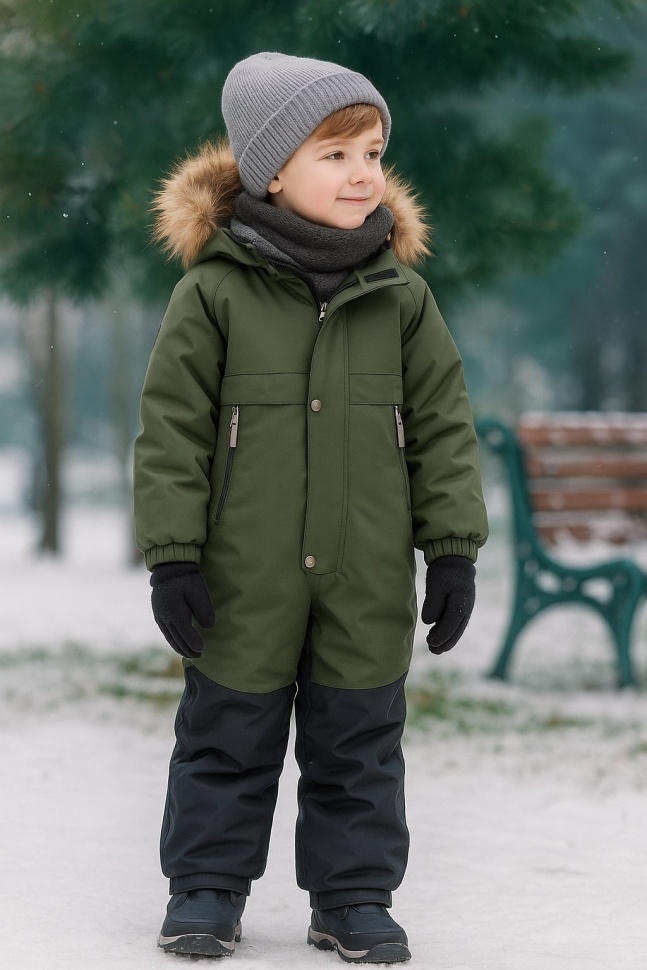 Комбинезон зимний Kerry BERT K24421-334 (зеленый)